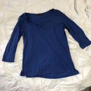 Royal Blue 3/4 Sleeve Top